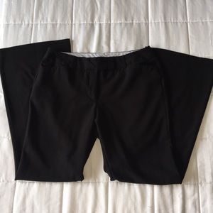 Wide- legged Black Slacks